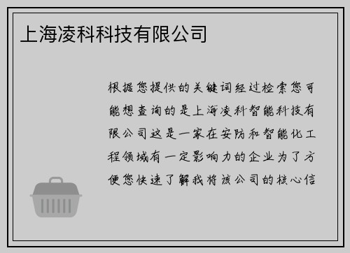 上海凌科科技有限公司